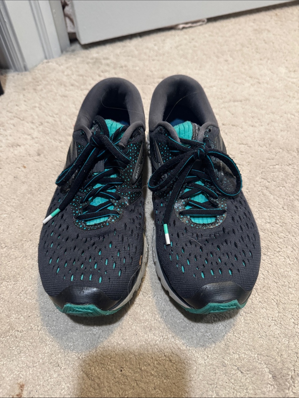 Brooks Charcoal and Teal Women's Running Sneakers